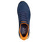 Pantofi sport, barbati, SKECHERS BOBS SQUAD 4 - DIRECT STEP 118424-NVY bleumarin, piele ecologica